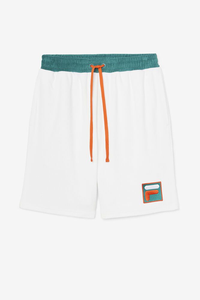 Fila Kanola Shorts White - Mens - 71309JUIS